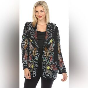 BIYA Johnny Was MADRIGAL HOODIE SWEATER